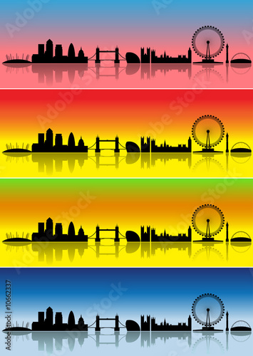 Fotografija London silhouettes in four seasons