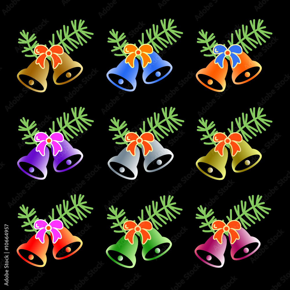 Naklejka premium Black background set 30