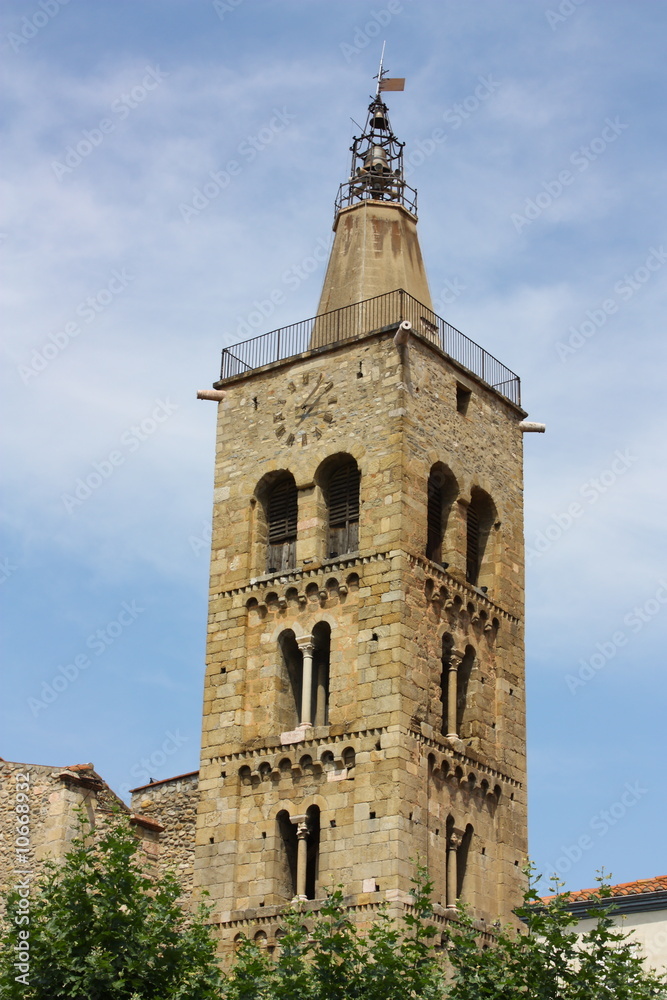 Clocher,Eglise de Prades,Roussillon