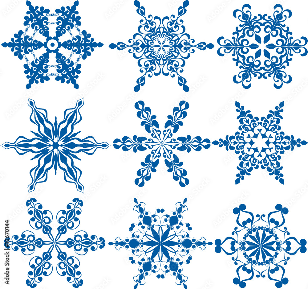 Fototapeta premium snowflakes