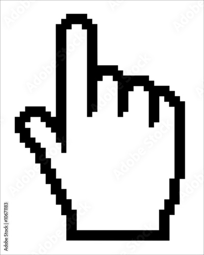 Vector hand pointer