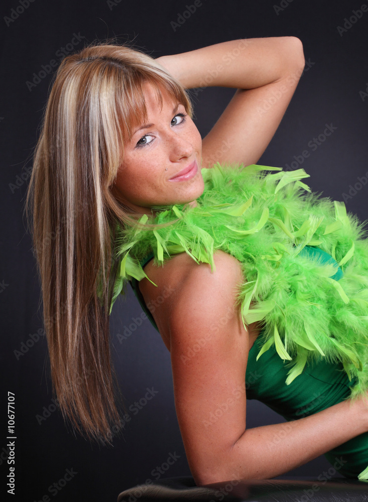 Naklejka premium beautiful woman