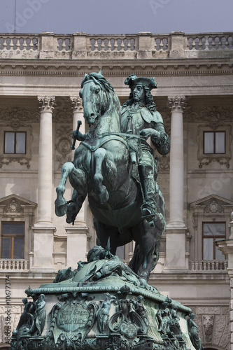 Reiterfirgur (Prinz Eugen) an der Wiener Hofburg