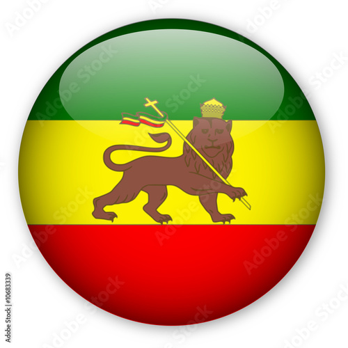 Rastafarian Flag Button