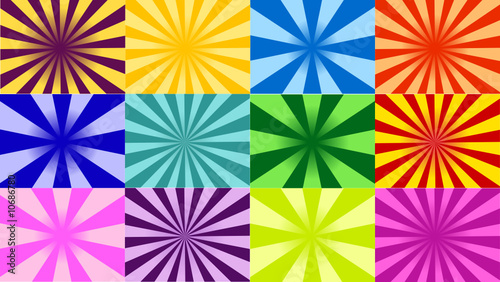 Collection of sunrays