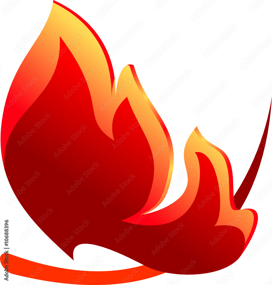 Abstract fire symbol Abstract fire symbol