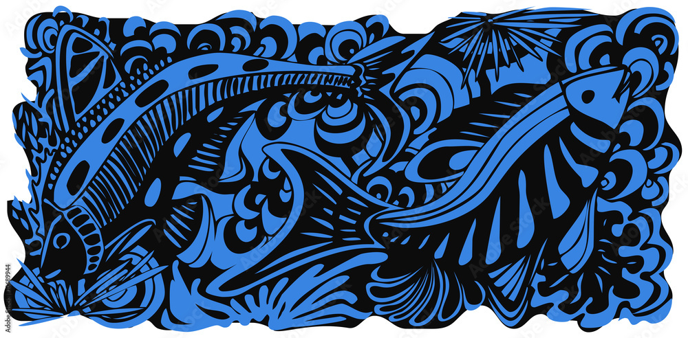 Fototapeta premium Fish Texture