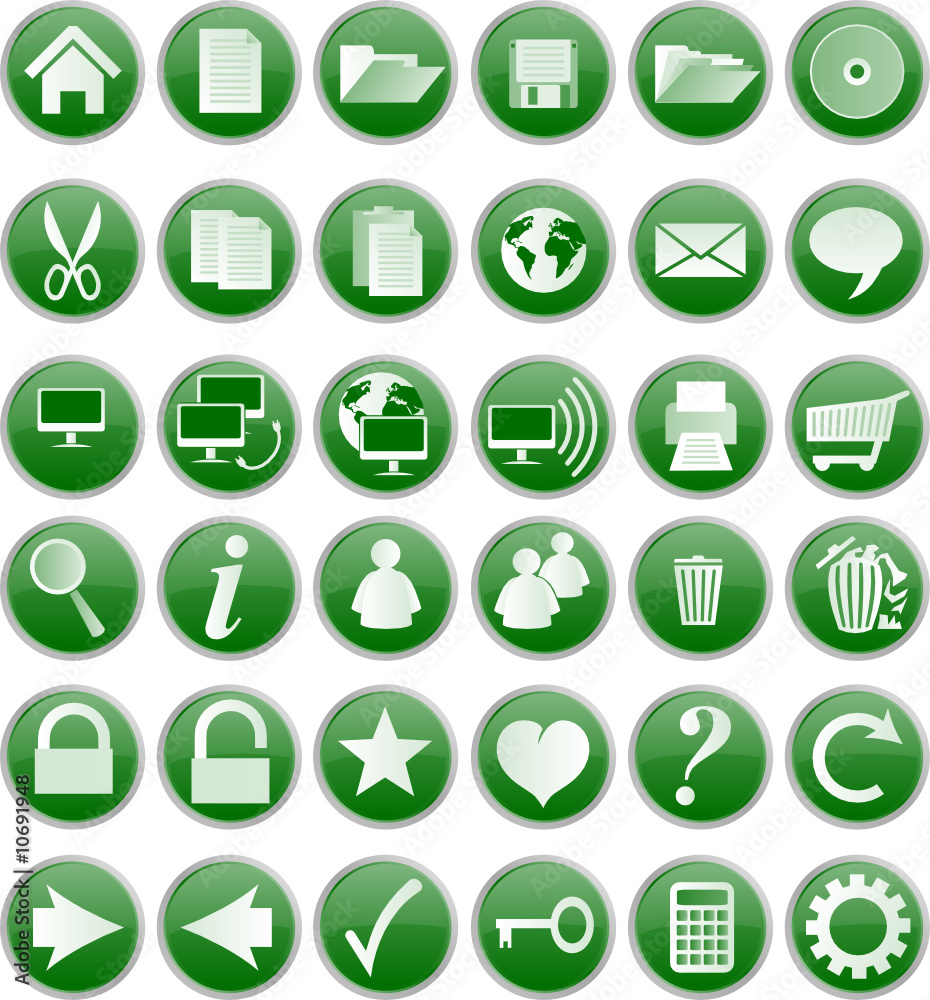 Green buttons