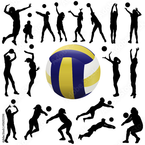 volleyball player set
