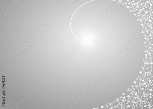 silver background, stars