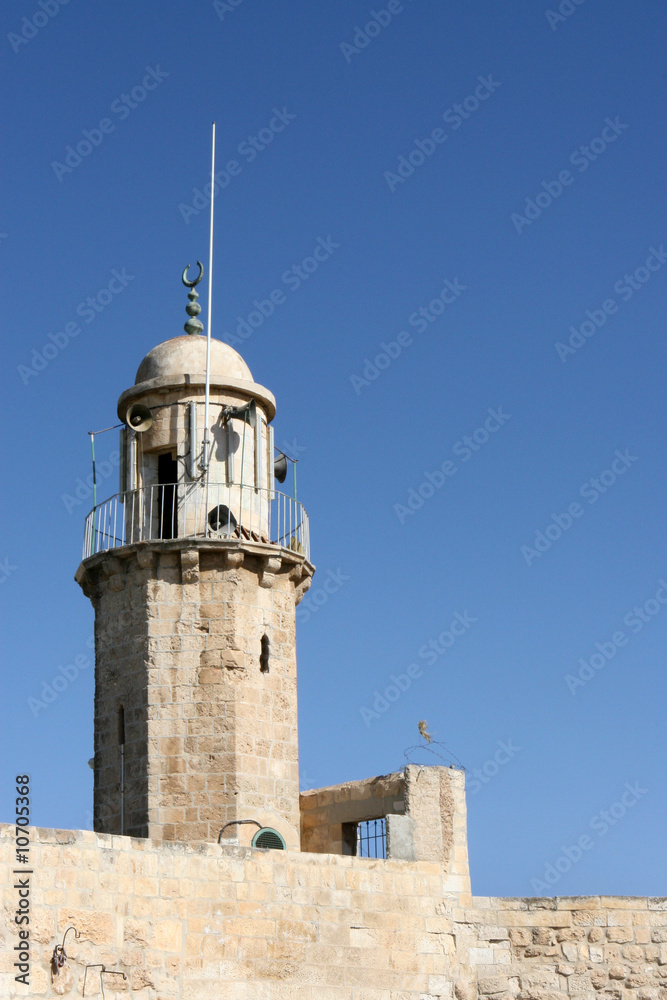 Muslim Minaret, Jerusalem, Israel