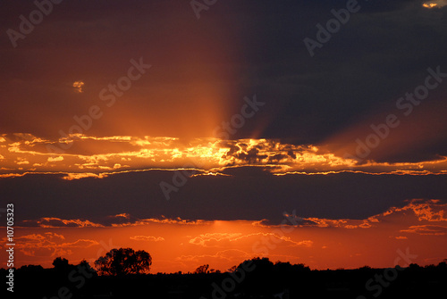 Sonnenuntergang im Outback, Australien