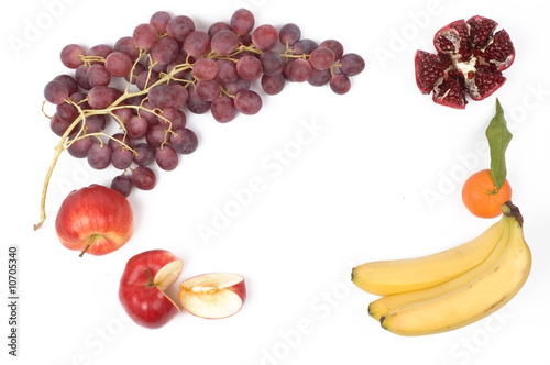 Fototapeta Naklejka Na Ścianę i Meble -  frame from fresh fruits