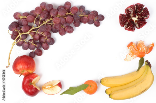 Fototapeta Naklejka Na Ścianę i Meble -  frame from fresh fruits
