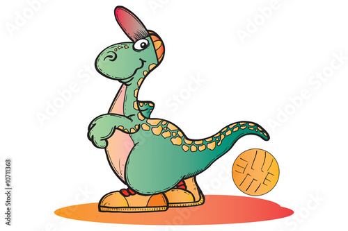 Dinosaurier Ballspiel