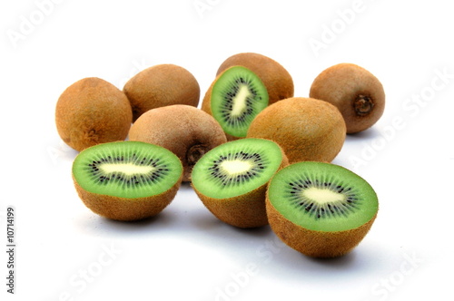 kiwi fruit isolated on white background