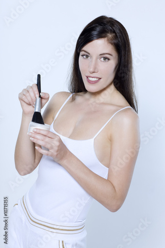young woman make-up