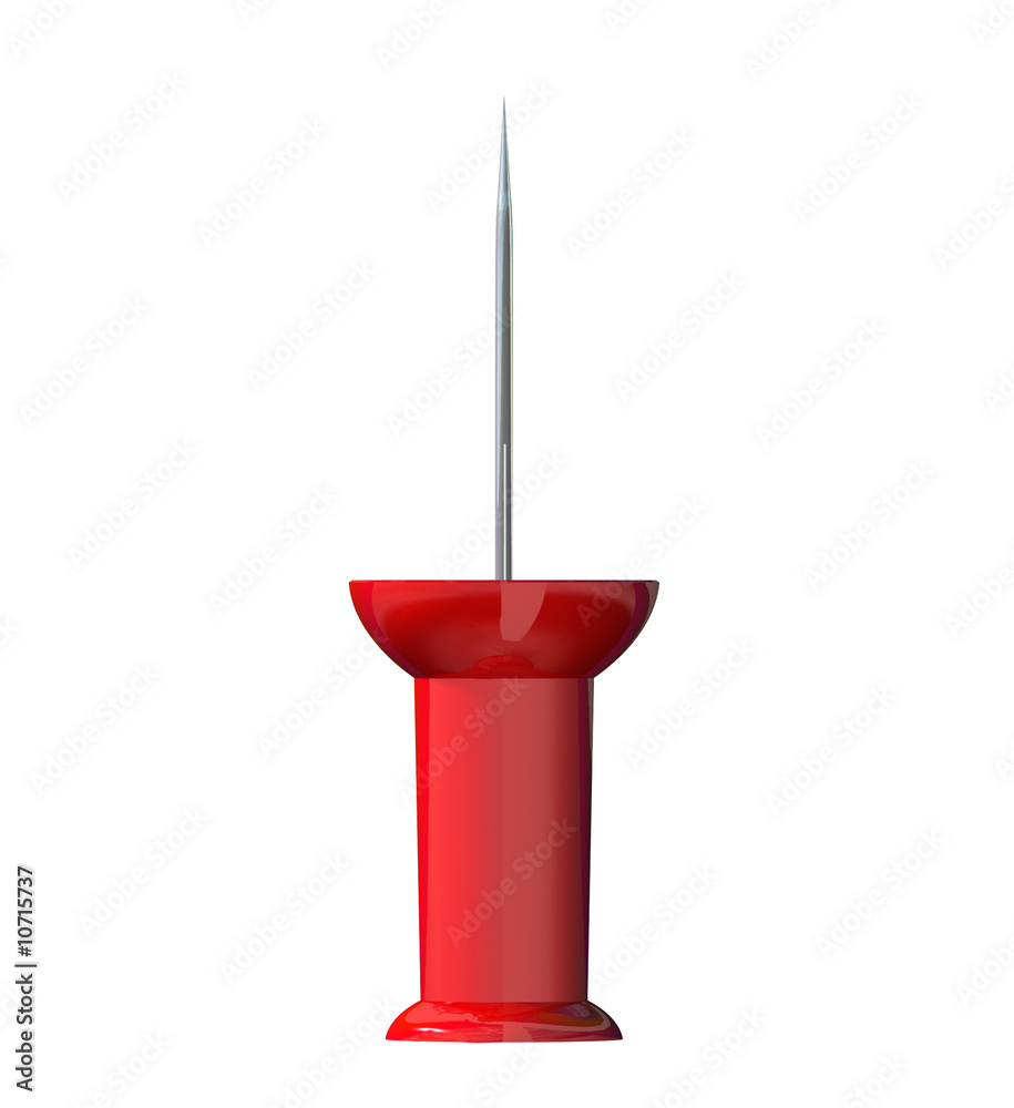 Fototapeta premium Red Push Pin