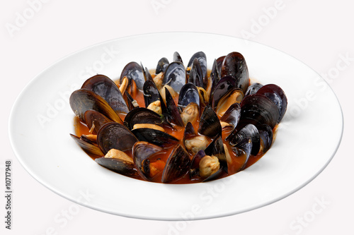 Soup from mussels.