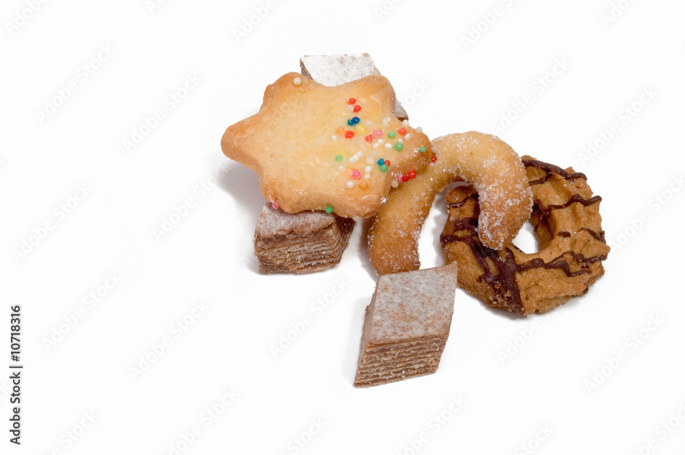 Verschiedene Weihnachtsplätzchen