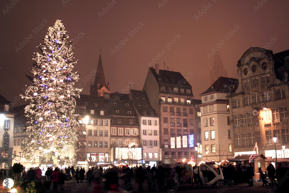 Obraz premium Sapin de Noël de Strasbourg