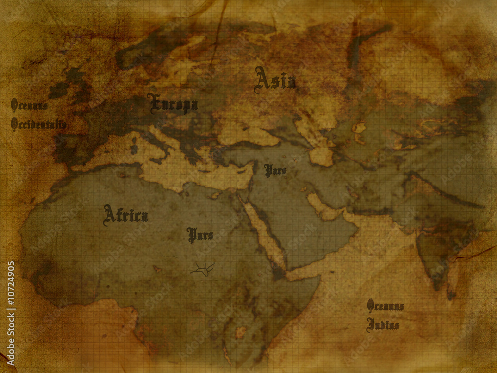 Naklejka premium ancient map