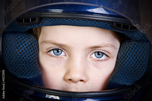 Blue Eyed Child in Crash Helmet © JPRFphotos