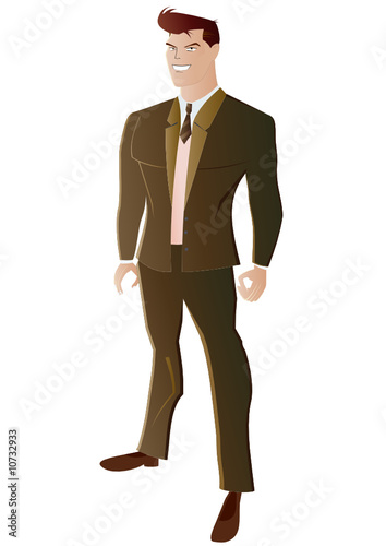 cartoon business mann