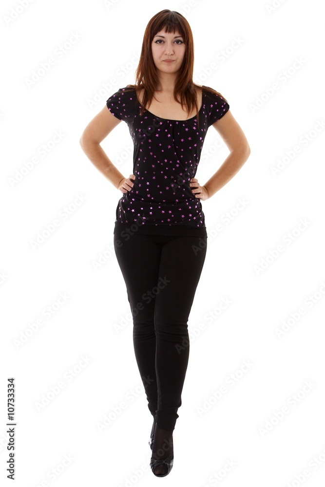 Fototapeta premium woman isolated on white background