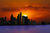 illustration Shanghai Skyline