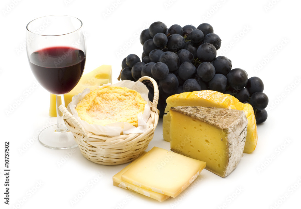 Selection of gourmet french cheeses Selection of gourmet french cheeses