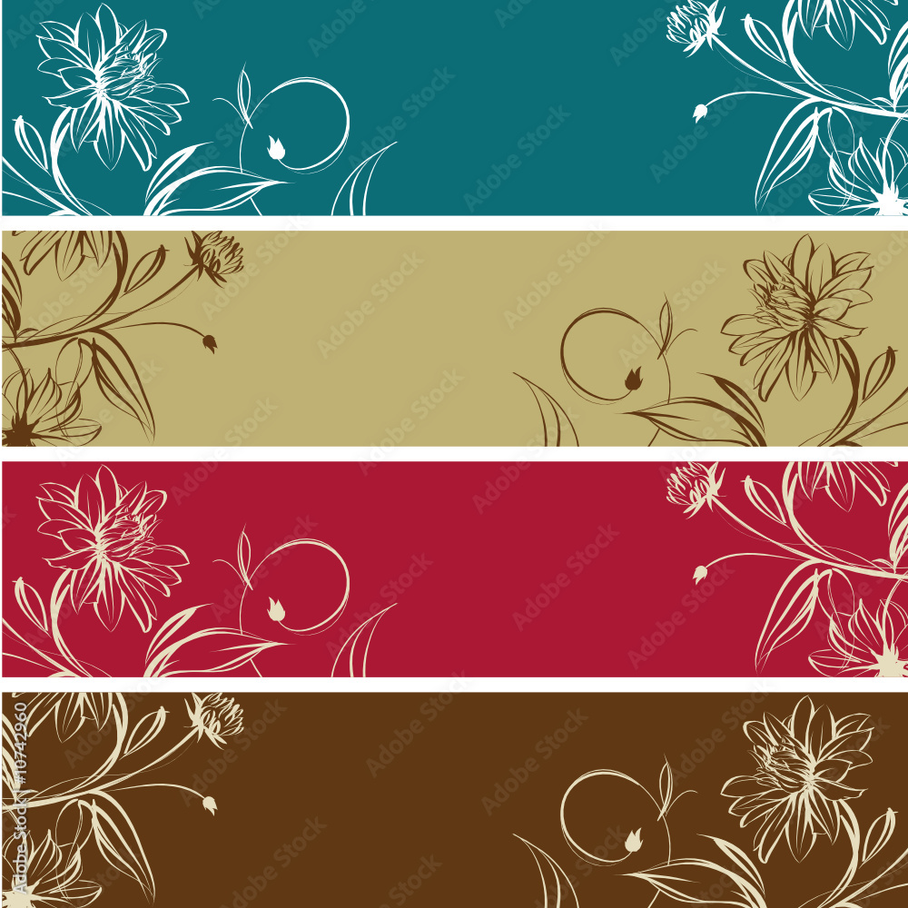 Floral panels