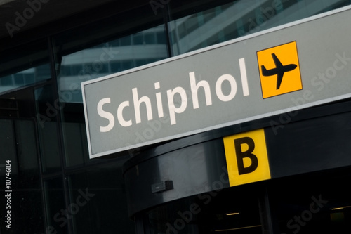 Entrance to Schiphol airport, Amsterdam