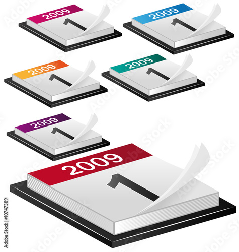 2009 calendars vector and isolated