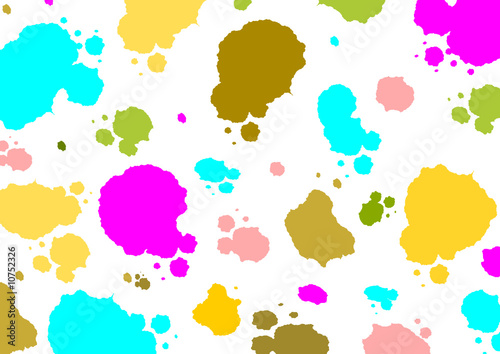 manchas de pintura de diseño. fondo web vectorial paintball