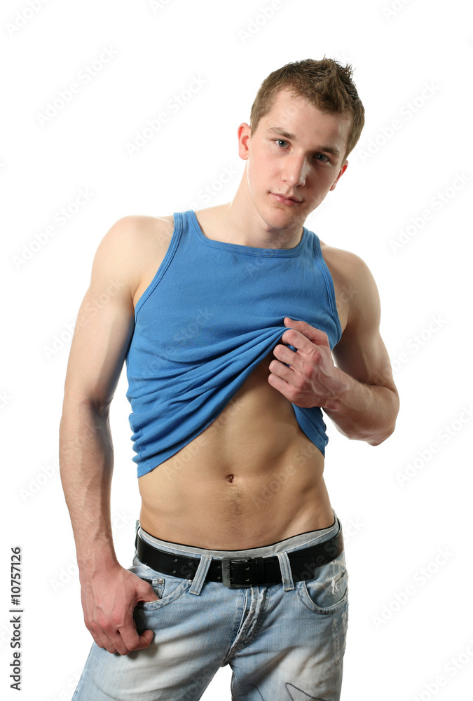 Sexy Man Showing his Abs Sexy Man Showing his Abs
