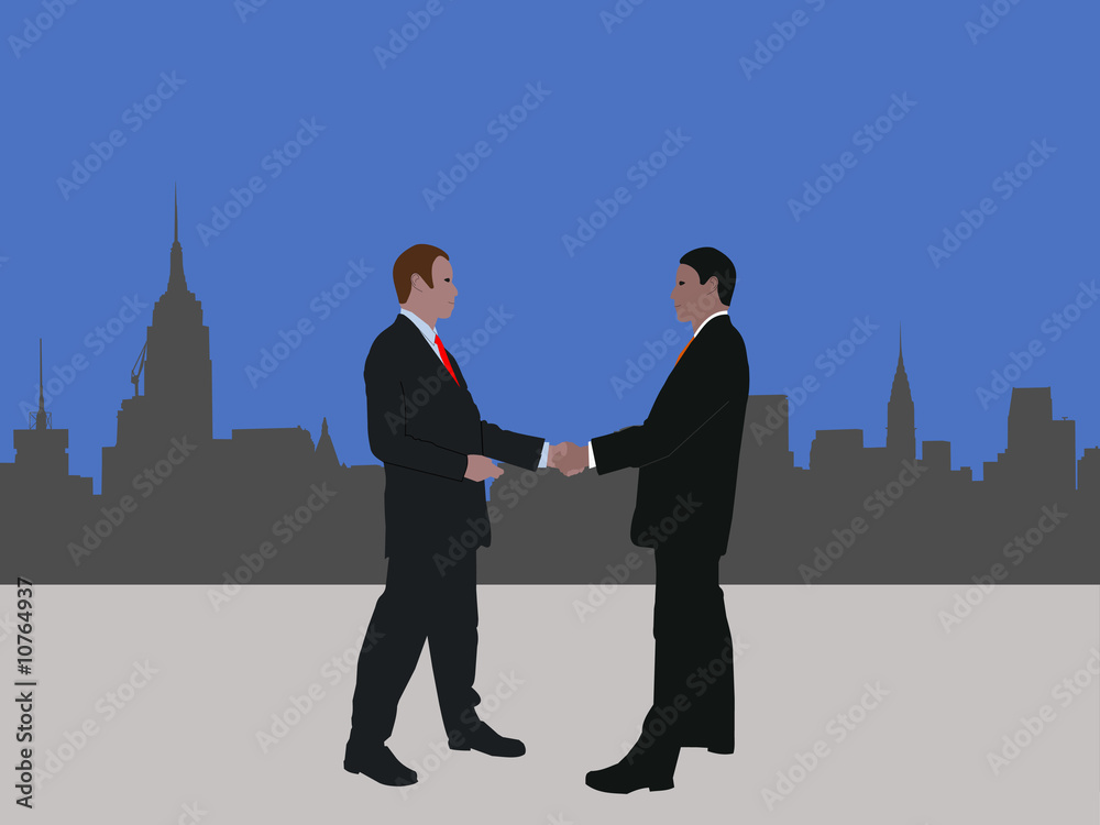 Fototapeta premium Manhattan business meeting