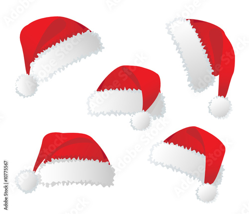 Santa's red hat. Vector-Illustration