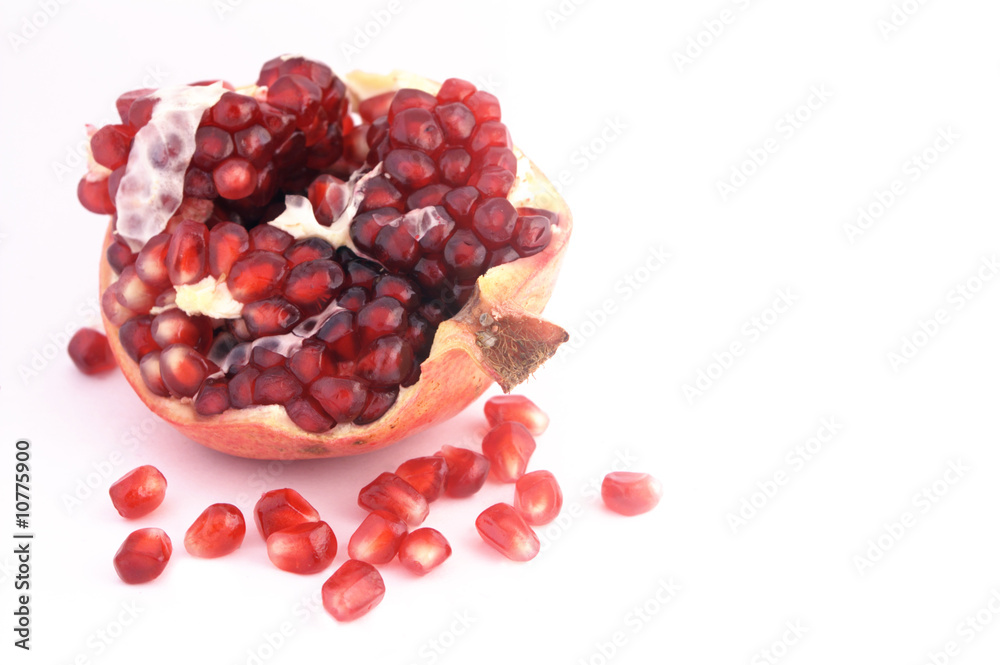 Pomefranate isolated on white background Pomefranate isolated on white background