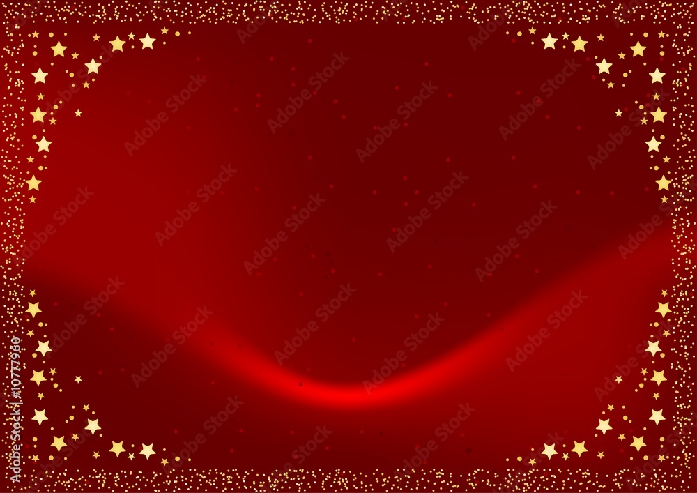 Red Christmas background 8 - illustration