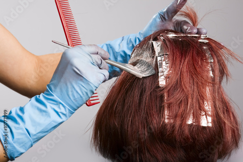 Tableau sur toile Hair colourist