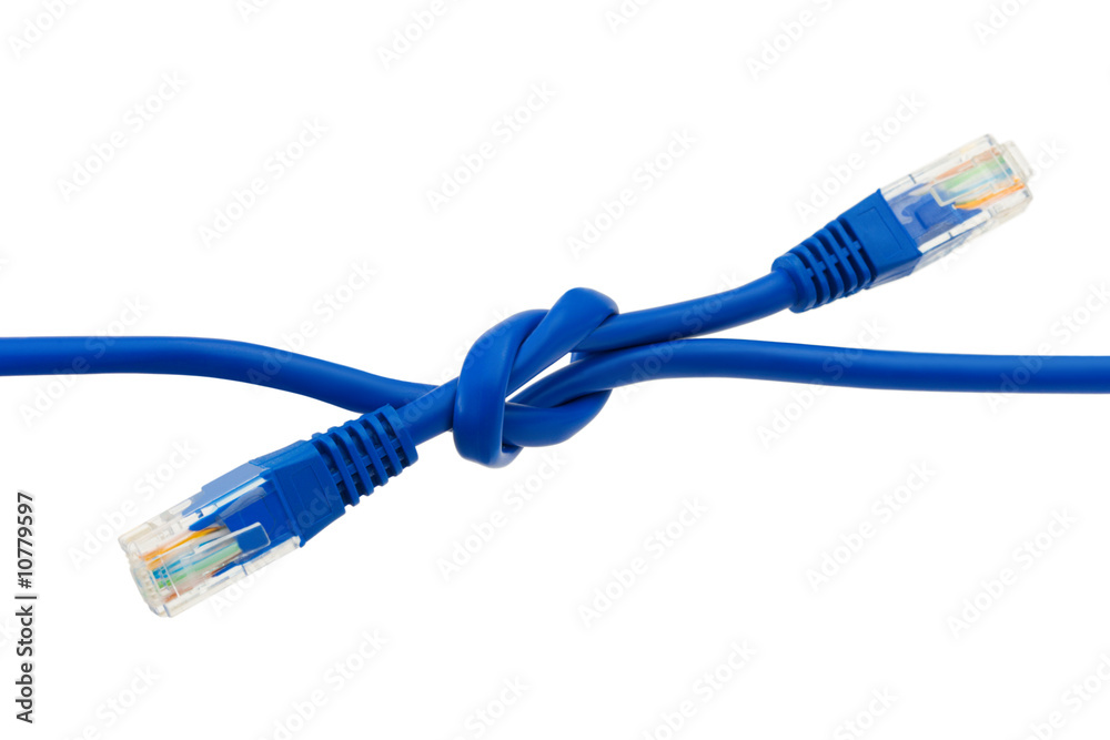 Connected internet cables Connected internet cables