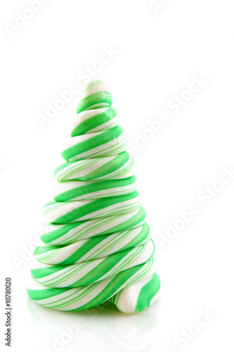 Green candy christmas tree