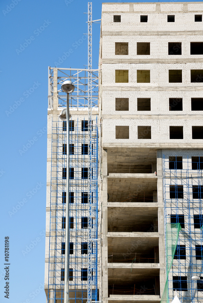 Fototapeta premium Construction of office building