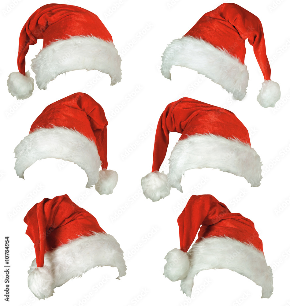 Cappelli di Babbo Natale Stock Photo | Adobe Stock