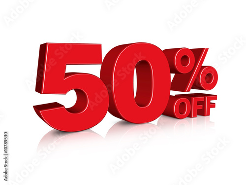 3D 50% off photo