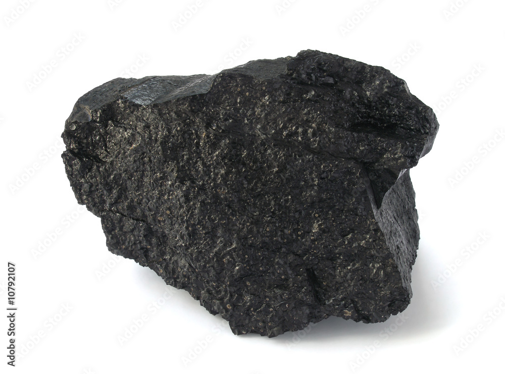 piece of black coal piece of black coal