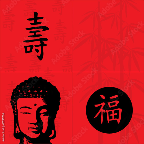 Buddha vektor illustration langes Leben und Karriere
