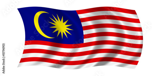 Canvas Print malaysia fahne flag