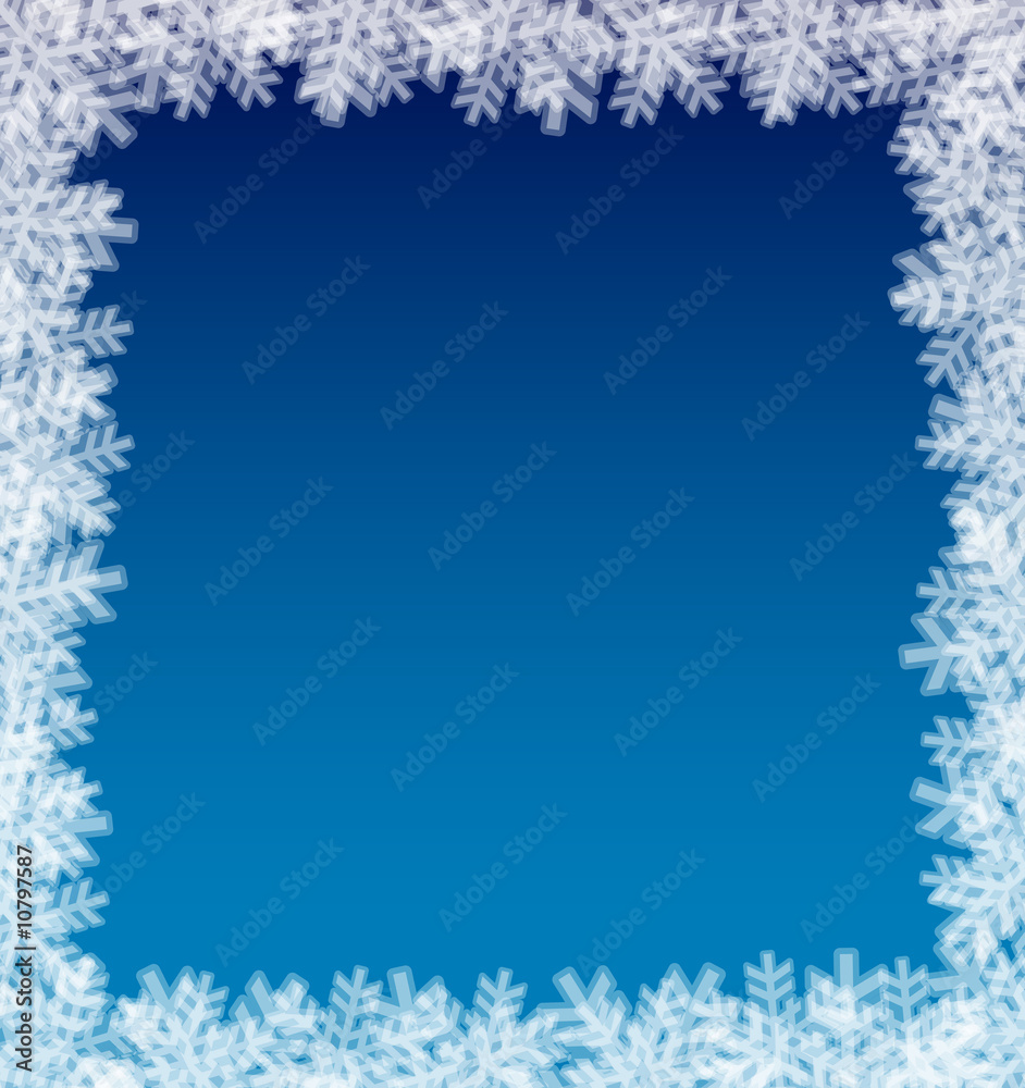 Christmas background - Snowflake background with place for text Christmas background - Snowflake background with place for text